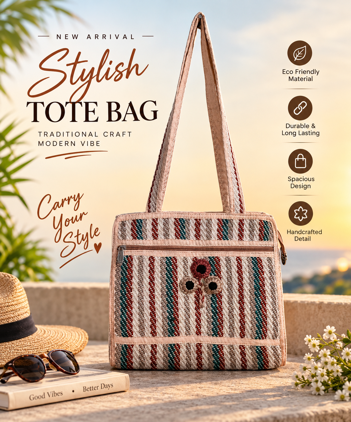 Stylish Handcrafted Tote Bag Launch